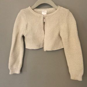 Ivory and gold cardigan